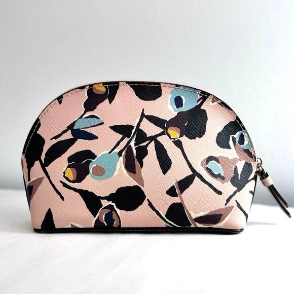 Kate Spade Cameron Paper Rose Medium Dome Cosmetic Case – Rare Floral Beauty - Picture 2 of 7